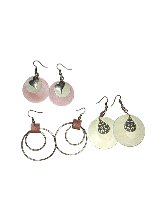 Jewelry - Set Of 3 Boho Dangle Earrings